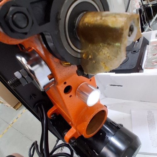 BENCHTOP DRILL PRESS WITH LED WORK LIGHT, 0-45° TILTING WORKTABLE, ADJUSTABLE SPEED, 2800 RPM, 6.2A - BLACK/ORANGE (MODEL:1013BL) image 2
