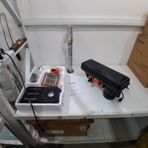BENCHTOP DRILL PRESS WITH LED WORK LIGHT, 0-45° TILTING WORKTABLE, ADJUSTABLE SPEED, 2800 RPM, 6.2A - BLACK/ORANGE (MODEL:1013BL) image 3