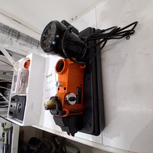 BENCHTOP DRILL PRESS WITH LED WORK LIGHT, 0-45° TILTING WORKTABLE, ADJUSTABLE SPEED, 2800 RPM, 6.2A - BLACK/ORANGE (MODEL:1013BL) image 8