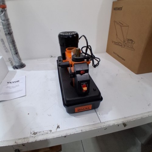 BENCHTOP DRILL PRESS WITH LED WORK LIGHT, 0-45° TILTING WORKTABLE, ADJUSTABLE SPEED, 2800 RPM, 6.2A - BLACK/ORANGE (MODEL:1013BL) image 9