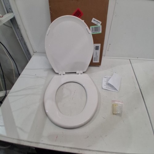 CENTOCO ROUND CENTOCORE MOLDED HEAVY DUTY TOILET SEAT - 17" - WHITE (MODEL: DS700-001) image 2