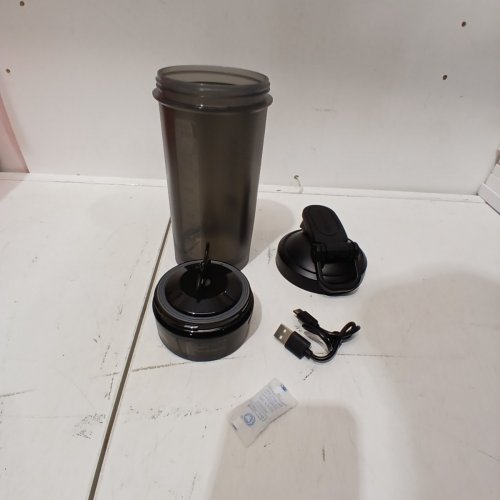 VOLTRX PREMIUM ELECTRIC PROTEIN SHAKER BOTTLE - USB RECHARGEABLE - 24 OZ - BLACK image 4