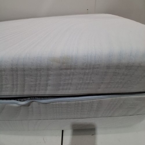 TRI-FOLD MATTRESS - 4" THICK - TWIN - WHITE/BLUE image 5