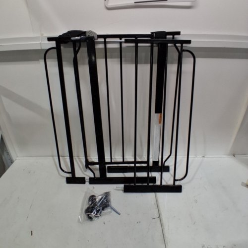 REGALO EASY STEP ADJUSTABLE EXTRA WIDE METAL SAFETY GATE, 30" X 29" - 49" - BLACK (MODEL: 1164EBDS) image 2