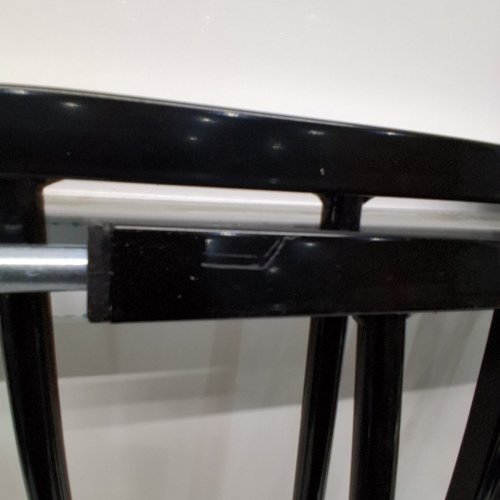 REGALO EASY STEP ADJUSTABLE EXTRA WIDE METAL SAFETY GATE, 30" X 29" - 49" - BLACK (MODEL: 1164EBDS) image 3