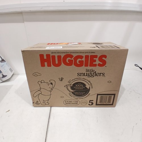 132PK HUGGIES LITTLE SNUGGLERS GENTLE SKIN PROTECTION DIAPERS - SIZE 5 - WINNIE THE POOH image 2