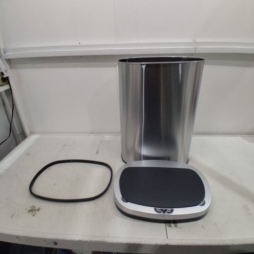 OVAL AUTOMATIC TOUCH FREE TRASH CAN - 13GAL - STAINLESS STEEL (MODEL: TC-1350R-SS) image 3