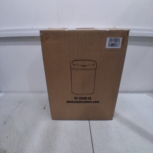 OVAL AUTOMATIC TOUCH FREE TRASH CAN - 13GAL - STAINLESS STEEL (MODEL: TC-1350R-SS) image 5
