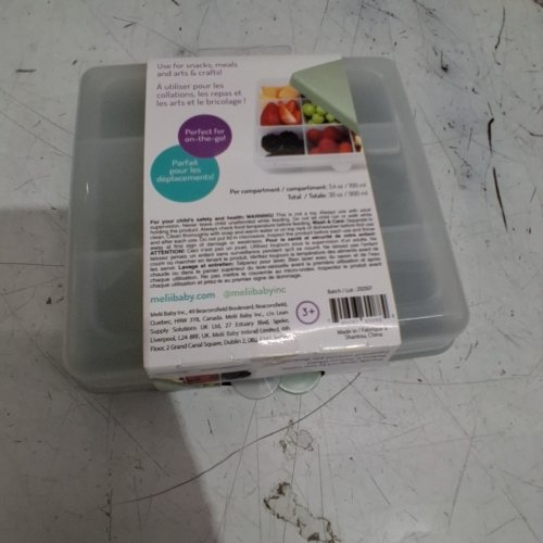 MELII SNACKLE LUNCH BOX WITH 9 ADJUSTABLE COMPARTMENTS - 3.4OZ PER - 30OZ TOTAL - TEAL/GREEN (MODEL : 790693600884) image 3