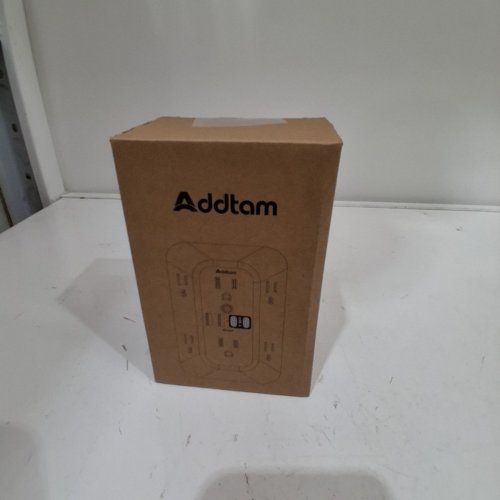 ADDTAM USB WALL TAP POWER STRIP - 10 PORTS - BLACK (MODEL: AD5110) image 5