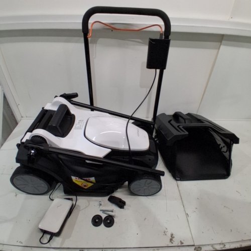 LITHELI U20 CORDLESS BRUSHLESS LAWN MOWER - 20V - 8GAL GRASS BAG - 13" PATH - WHITE/BLACK (MODEL: EGT010159) image 2