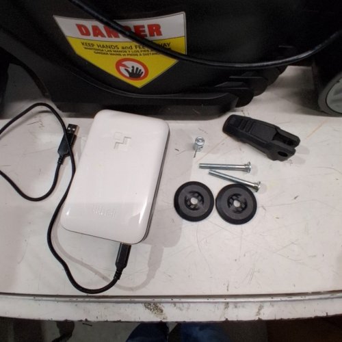 LITHELI U20 CORDLESS BRUSHLESS LAWN MOWER - 20V - 8GAL GRASS BAG - 13" PATH - WHITE/BLACK (MODEL: EGT010159) image 3