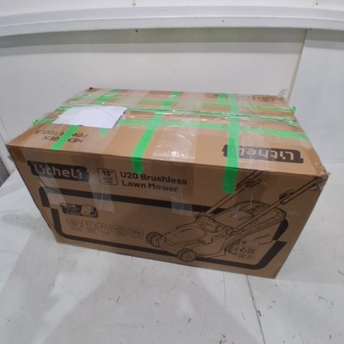 LITHELI U20 CORDLESS BRUSHLESS LAWN MOWER - 20V - 8GAL GRASS BAG - 13" PATH - WHITE/BLACK (MODEL: EGT010159) image 8
