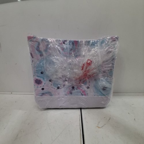 WATERPROOF CROC-STYLE TOTE BAG - 14.5"W X 12.5"H - WHITE/MULTI-COLOUR image 5