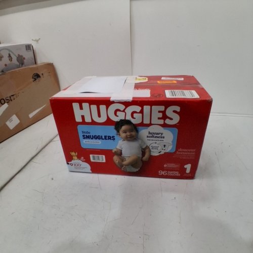96PK HUGGIES LITTLE SNUGGLERS DISPOSABLE BABY DIAPERS - SIZE 1 (UP TO 14LBS) image 2