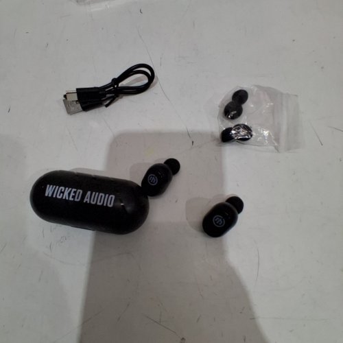 WICKED AUDIO EMBR TRUE WIRELESS HEADPHONES - BLACK (MODEL: WI-TW5050-CA) image 4