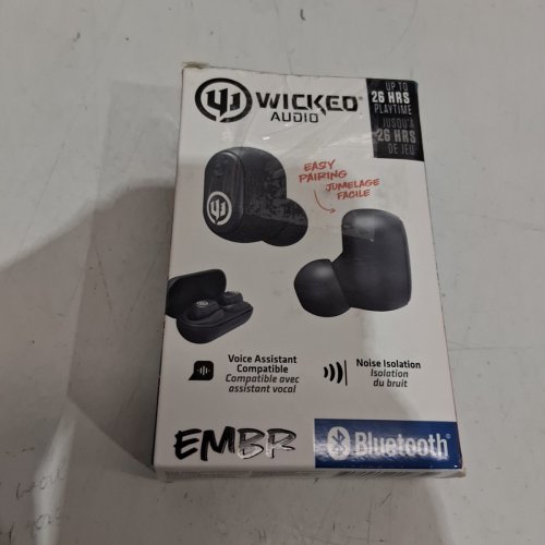 WICKED AUDIO EMBR TRUE WIRELESS HEADPHONES - BLACK (MODEL: WI-TW5050-CA) image 6