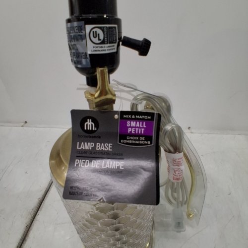 HOMETRENDS TABLE LAMP - 13" - BRASS image 2