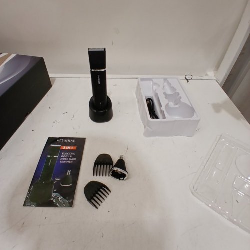 KEYSHINE 2-IN-1 ELECTRIC BODY & NOSE HAIR TRIMMER - 3.7 V - 2W - BLACK (MODEL: KE002) image 3