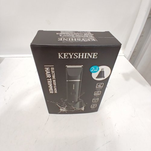 KEYSHINE 2-IN-1 ELECTRIC BODY & NOSE HAIR TRIMMER - 3.7 V - 2W - BLACK (MODEL: KE002) image 5