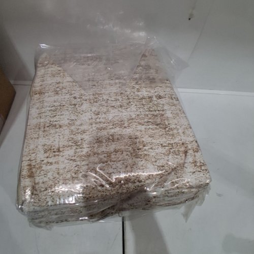 COTILED WASHABLE AREA RUG - 8FT X 10FT - CREAM/BROWN image 4