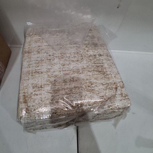 COTILED WASHABLE AREA RUG - 8FT X 10FT - CREAM/BROWN image 5