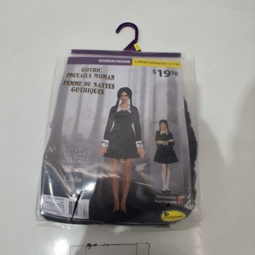 WOMEN'S PARTYHOLIC GOTHIC PIGTAILS WOMAN - LARGE (10-12) - BLACK (STYLE: 50202M) image 2