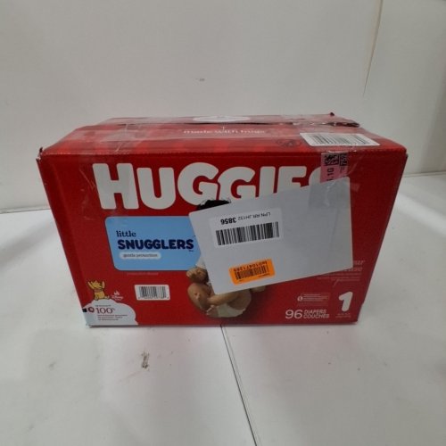 96 PK HUGGIES LITTLE SNUGGLERS BABY DIAPERS - SIZE 1 image 3