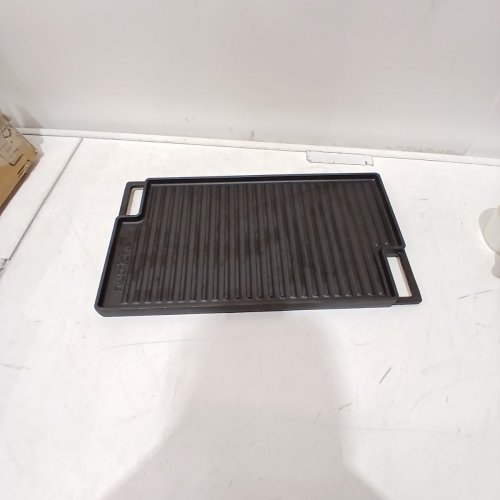 NUTRICHEF REVERSIBLE CAST IRON GRILL PLATE, 10"X18" image 2