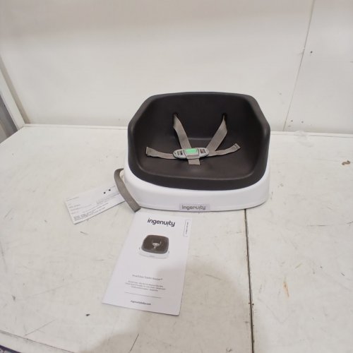 INGENUITY SMARTCLEAN TODDLER BOOSTER SEAT - 33LBS CAPACITY - WHITE/SLATE GREY (MODEL: 11786/11787-WW) image 3