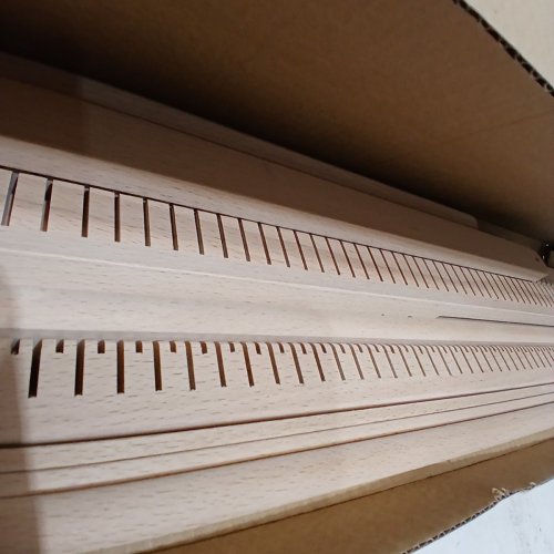 ADJUSTABLE DIY WOODEN HAND WEAVING LOOM - 35" X 34.5" - NATURAL WOOD image 4