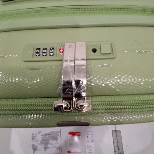 HANKE HARDSIDE EXPANDABLE CARRY ON LUGGAGE WITH SPINNER WHEELS AND TOP OPENING - 20" - BAMBOO GREEN (MODEL: KH9885) image 4
