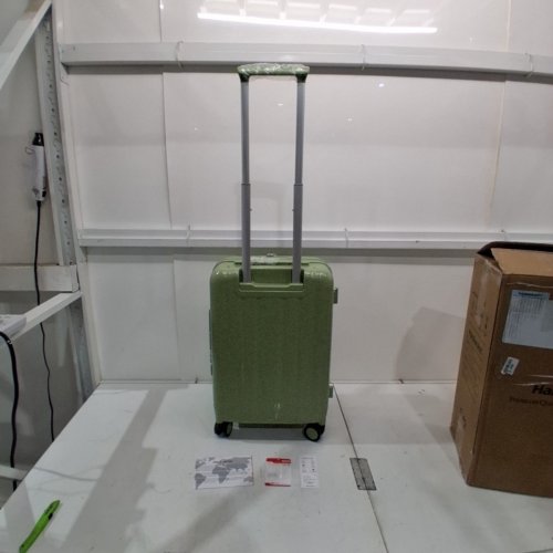 HANKE HARDSIDE EXPANDABLE CARRY ON LUGGAGE WITH SPINNER WHEELS AND TOP OPENING - 20" - BAMBOO GREEN (MODEL: KH9885) image 5