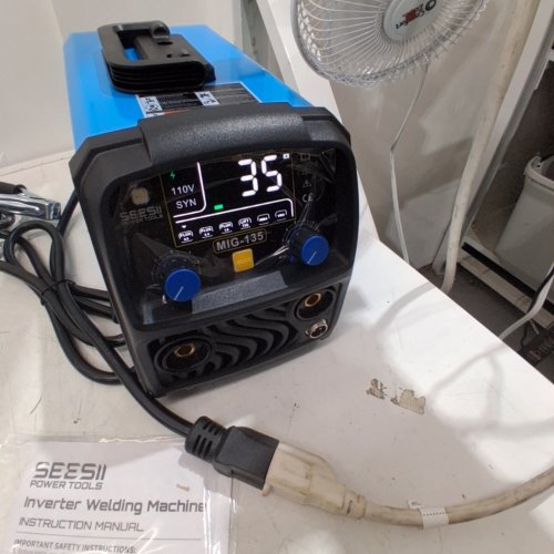 SEESII 3-IN-1 MULTI-PROCESS INVERTER WELDER - 110 V, 135A - BLUE (MODEL: MIG-135) image 3