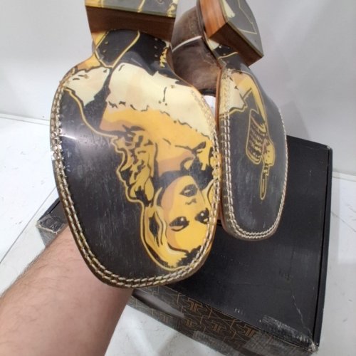 MEN'S TIN HAUL CO WESTERN COWBOY BOOTS - 9.5 D - BROWN (STYLE: 14-020-0007-0002) image 3