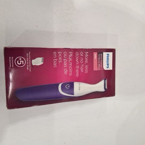 WOMEN'S PHILIPS 2000 SERIES BIKINI CORDLESS WET & DRY TRIMMER FOR BIKINI LINE - PURPLE (MODEL: BRT383/50) image 2