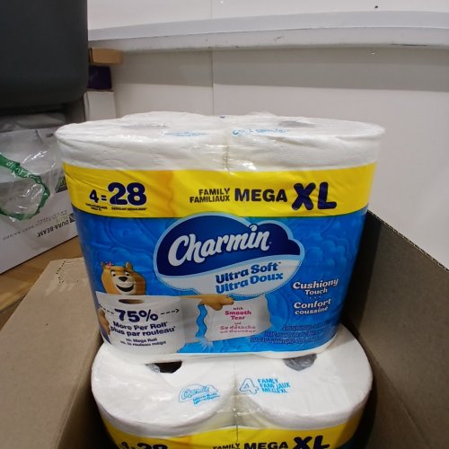 3 (4PK) CHARMIN ULTRA SOFT MEGA XL TOILET PAPER - 12 ROLLS TOTAL - WHITE (MODEL: 21068) image 3