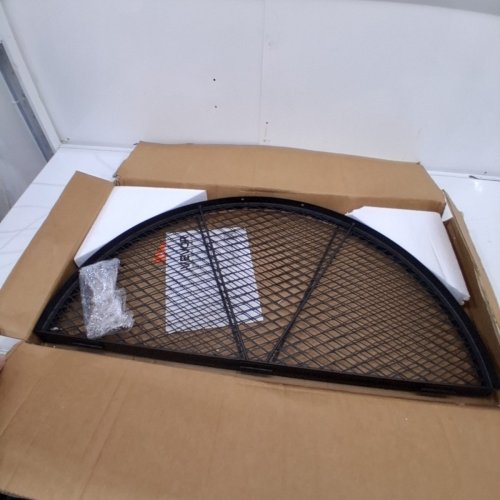 FOLDABLE ROUND METAL FIRE PIT COOKING RACK/GRILL GRATE - 36" - BLACK (MODEL: SKJ-R36-Z) image 2