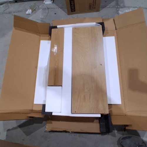 AOK GARDEN LIFT TOP COFFEE TABLE WITH HIDDEN STORAGE WOODEN SQUARE COCKTAIL TABLE - LIGHT WOOD image 4