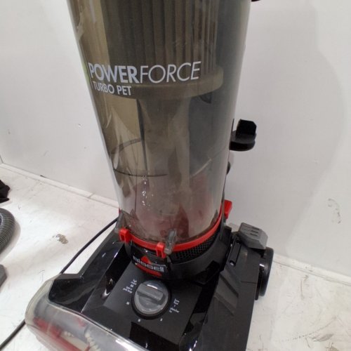 BISSELL POWERFORCE TURBO UPRIGHT PET VACUUM CLEANER - BLACK / RED (MODEL: 3332C) image 6