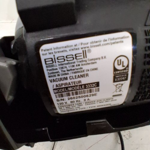 BISSELL POWERFORCE TURBO UPRIGHT PET VACUUM CLEANER - BLACK / RED (MODEL: 3332C) image 8