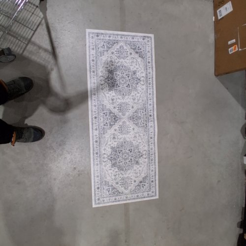 PATTERNED RUG RUNNER - 24" X 60" - MULTICOLOUR image 2