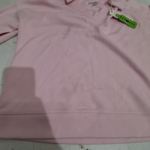 WOMEN'S NATURAL REFLECTIONS SOFT HAVEN LONG SLEEVE POLO SWEATSHIRT - MEDIUM - POTPOURRI / PINK (STYLE : 101800049) image 3