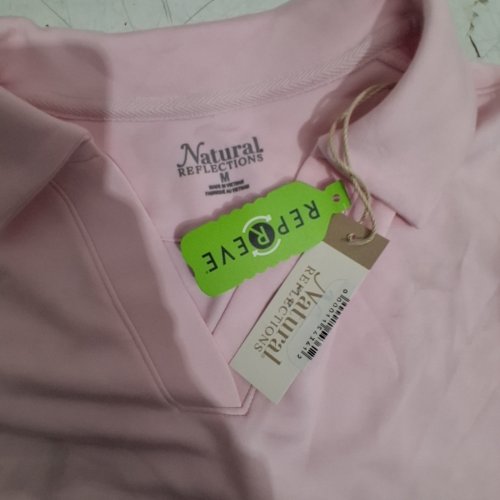 WOMEN'S NATURAL REFLECTIONS SOFT HAVEN LONG SLEEVE POLO SWEATSHIRT - MEDIUM - POTPOURRI / PINK (STYLE : 101800049) image 4