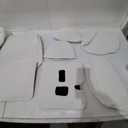 11PC CUSTOMIZED SEAT COVERS - FITS TESLA MODEL 3 - WHITE image 3