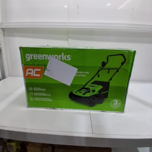 GREENWORKS ELECTRIC DETHATCHER FOR LAWN MAINTENANCE- 13AMP- 14" - GREEN/BLACK (MODEL:DT13B00) image 5