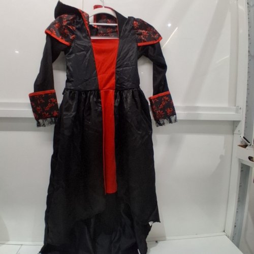 2PC GIRL'S PARTYHOLICS BLOODMOON BELLA COSTUME - MEDIUM (8-10) - BLACK / RED (STYLE: 14882 ) image 2
