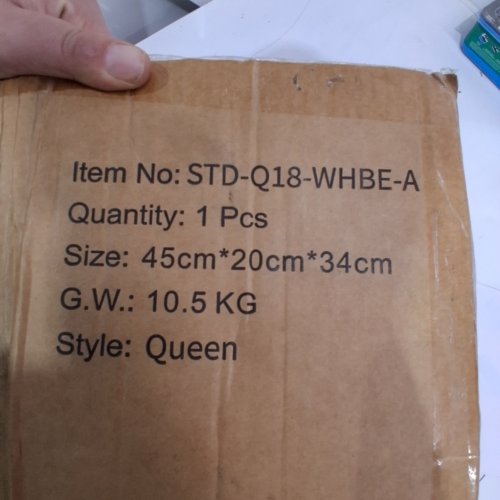 KINGJERRY AIR MATTRESS WITH BUILT IN PUMP - QUEEN - WHITE (ITEM: STD-Q18-WHBE-A) image 2
