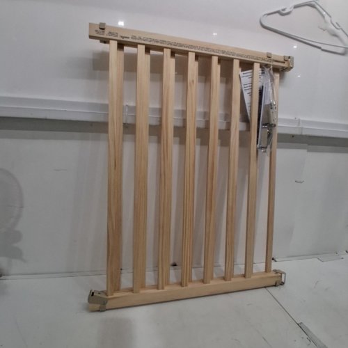 EVENFLO WALK-THRU TOP OF STAIRS EXTRA WIDE BABY & PET GATE - 32" X 30" - 48" - NATURAL WOOD BROWN (MODEL: 1050500 1050) image 2