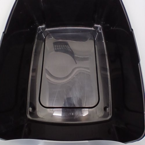 IRIS USA CAT LITTER BOX, HIGH SIDED KITTY LITTER BOX AND SCOOP - BLACK image 3